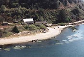 Mouth of Navarro River, Sept., 2002